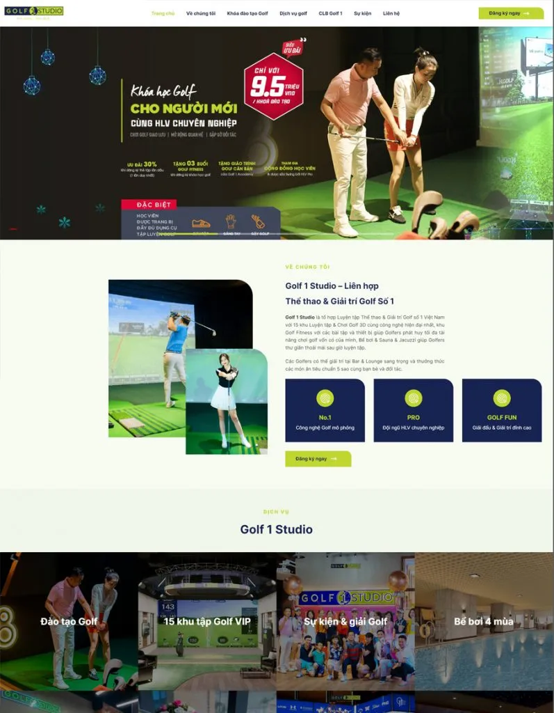 Website Golf 1 Studio