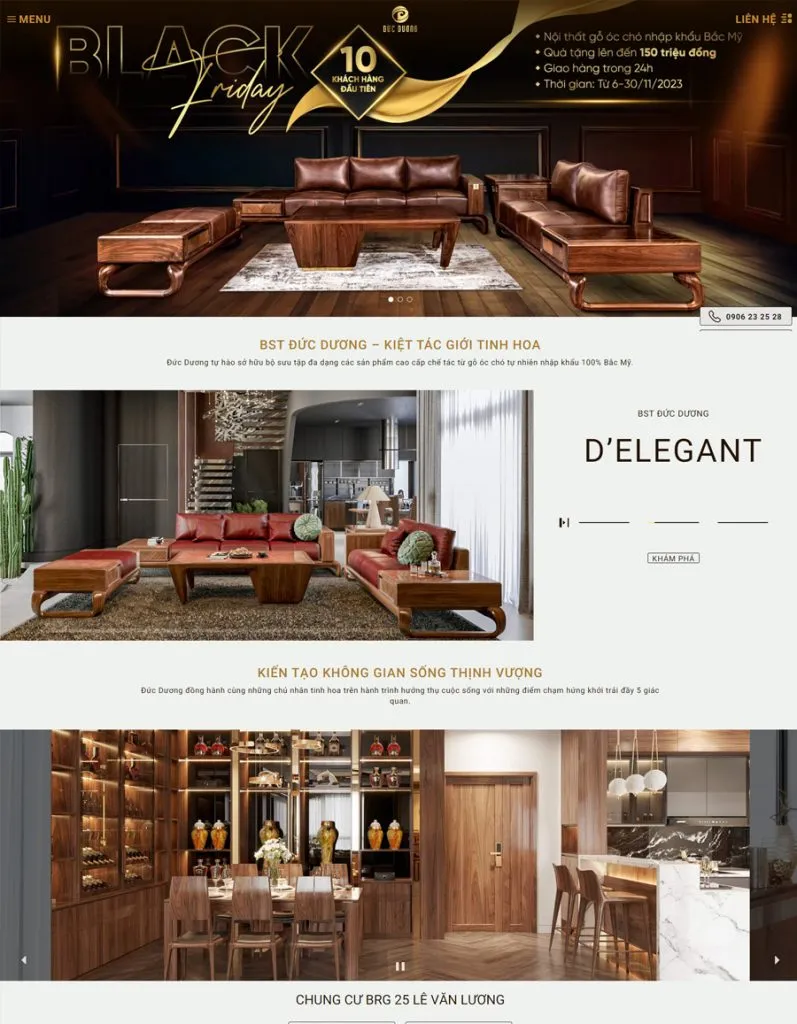 Website Nội thất Đức Dương