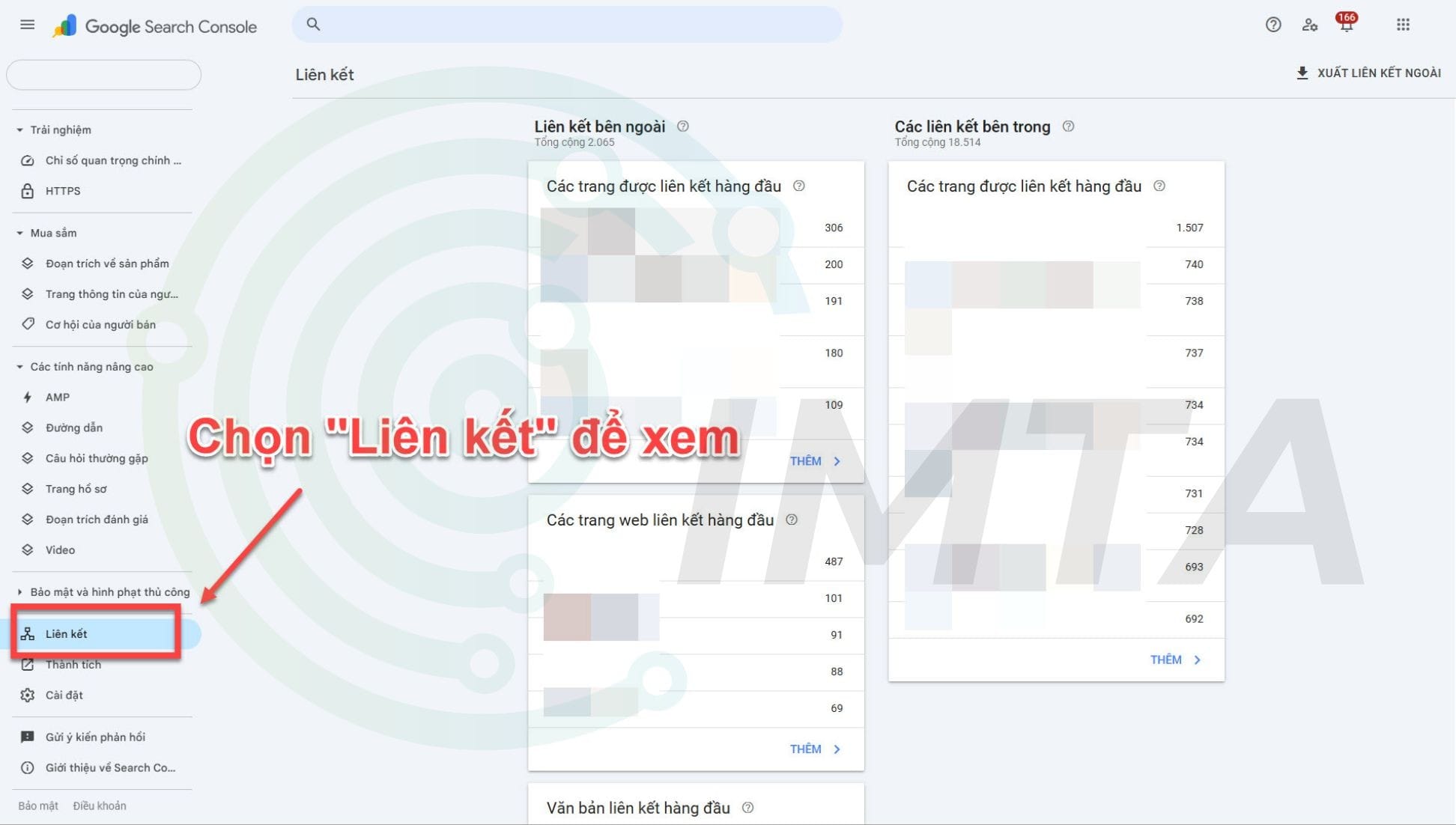 Sử dụng GSC để phân tích Backlink