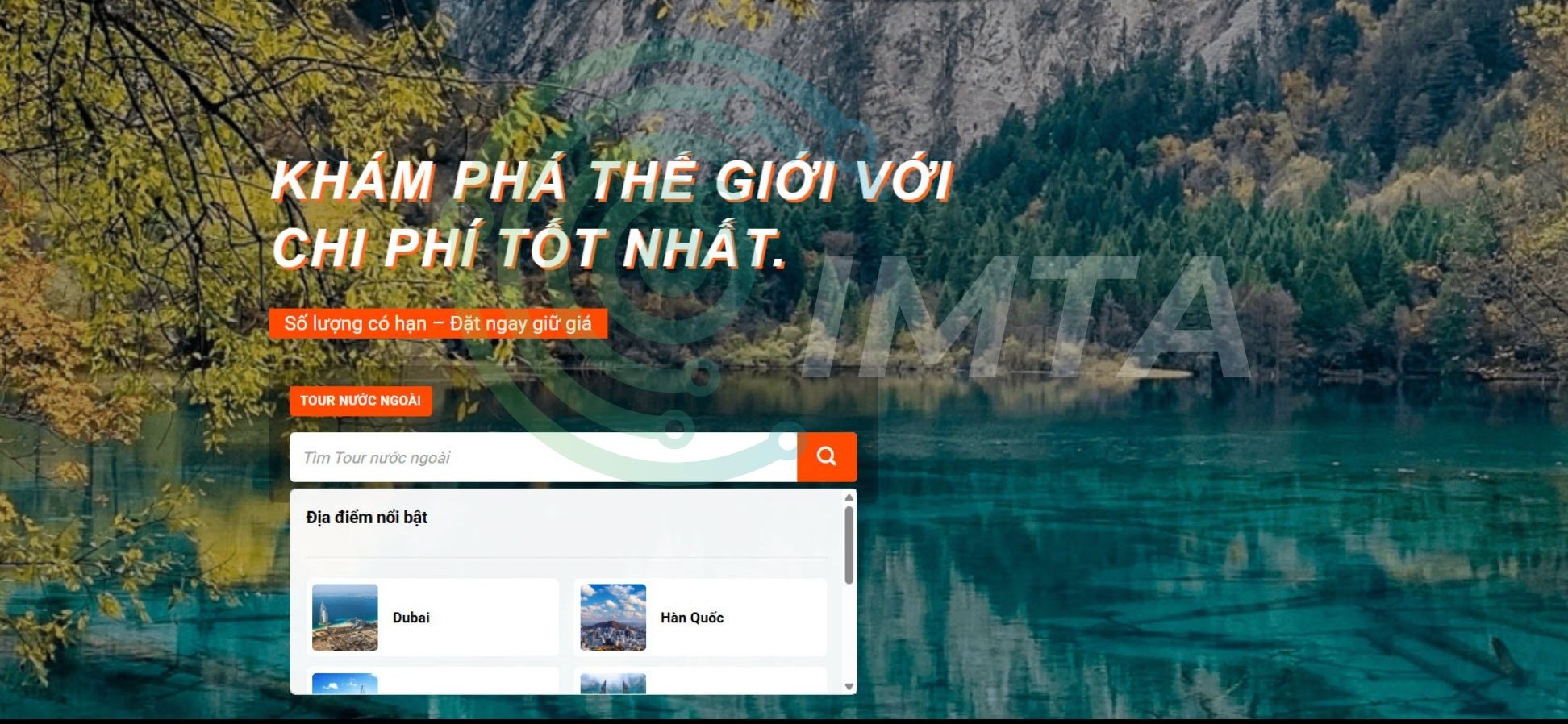 Website về du lịch thì phải có tính năng tìm kiếm và bộ lọc mạnh mẽ
