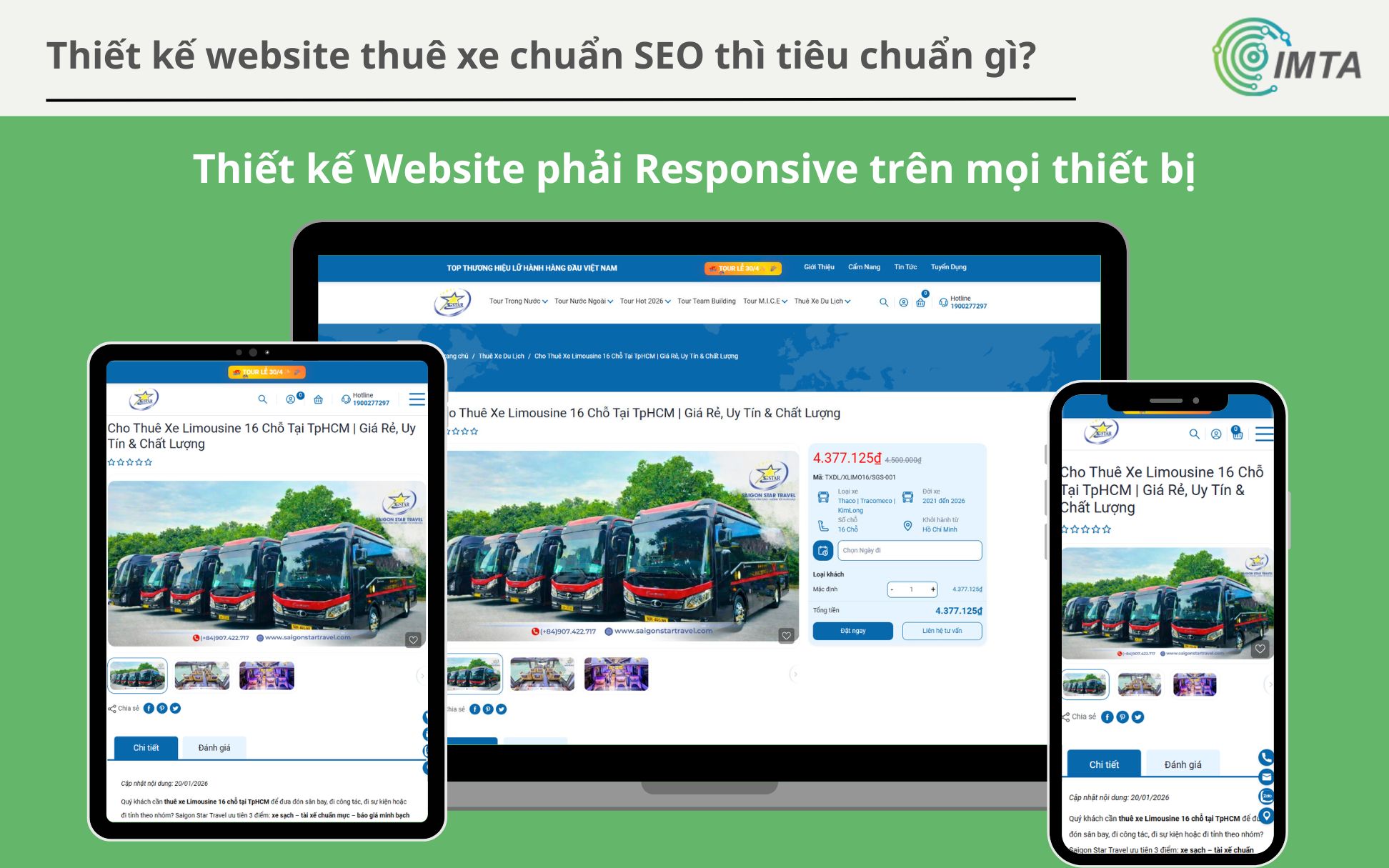 Thiết kế Website phải Responsive trên mọi thiết bị