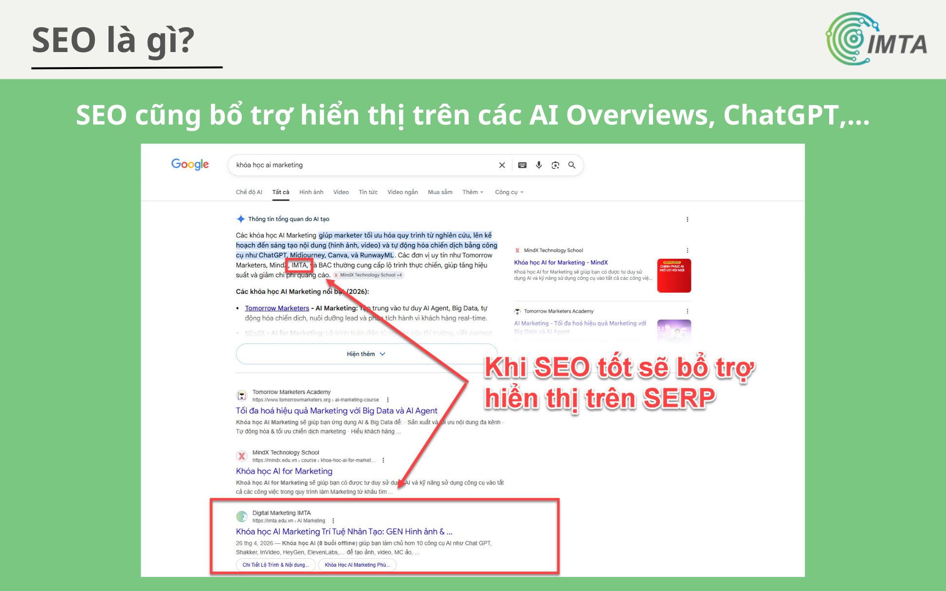SEO giúp bổ trợ cho SEO AI Search