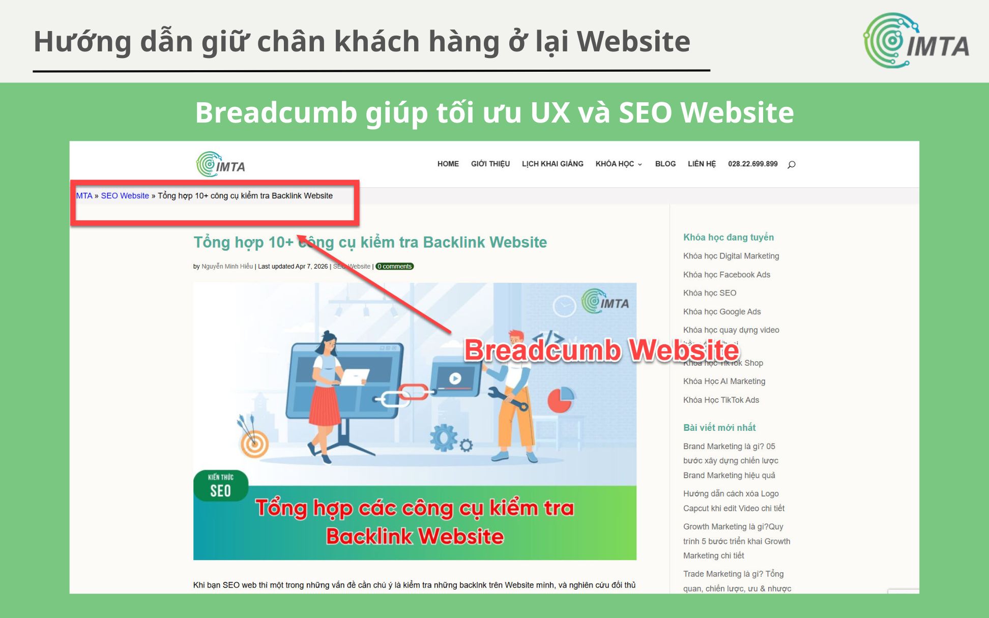 Tối ưu breadcrumb Website