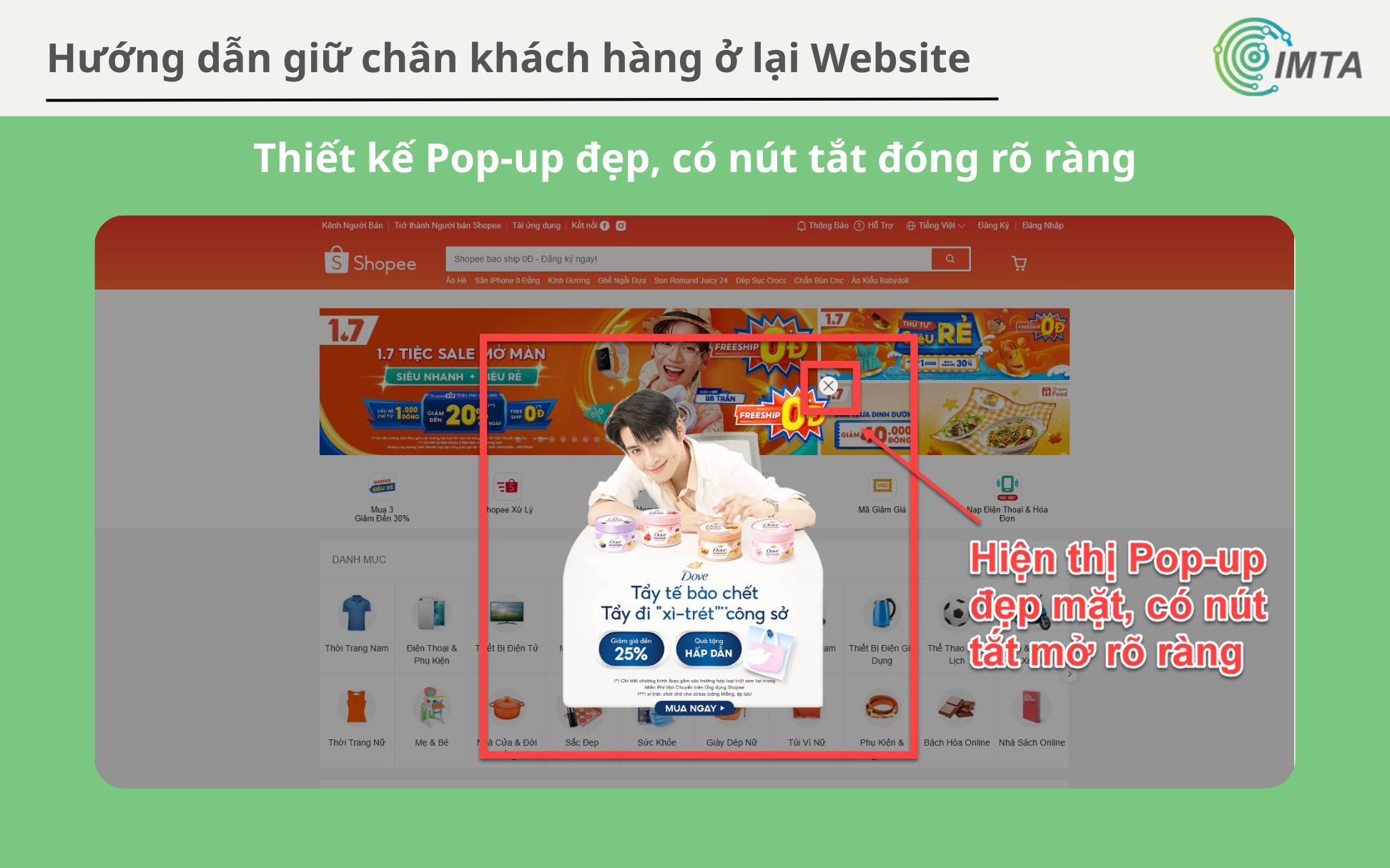 Thiết kế Pop-Up cho website