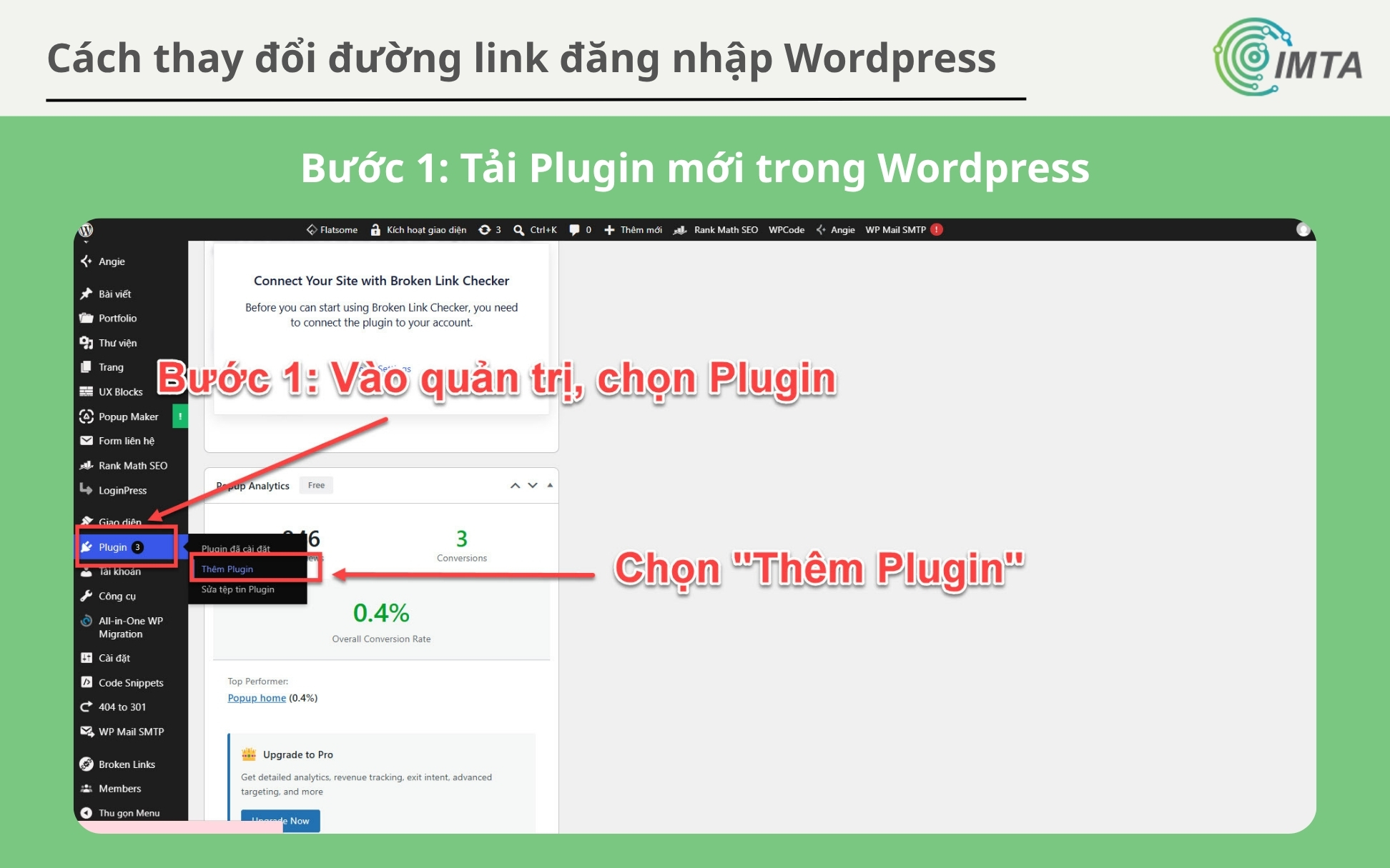 vào trang quản trị WordPress,  click vào Add New Plugin