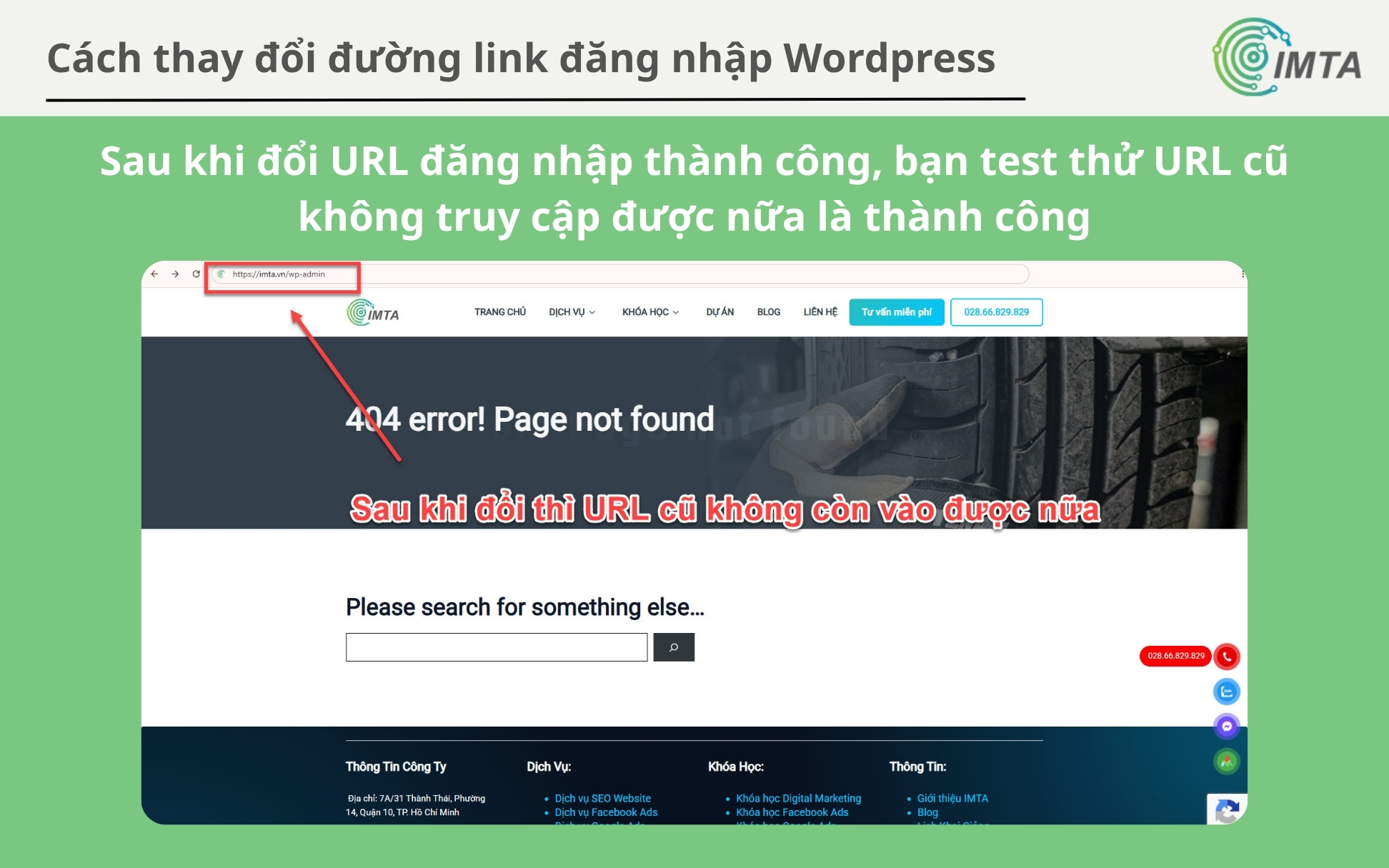 Test URL cũ xem đã bị thay đổi đúng chưa