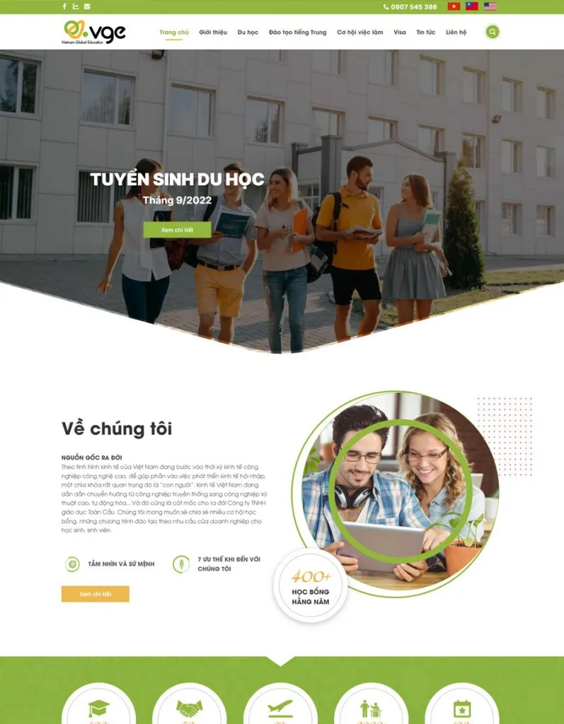Website Du học Toàn cầu​