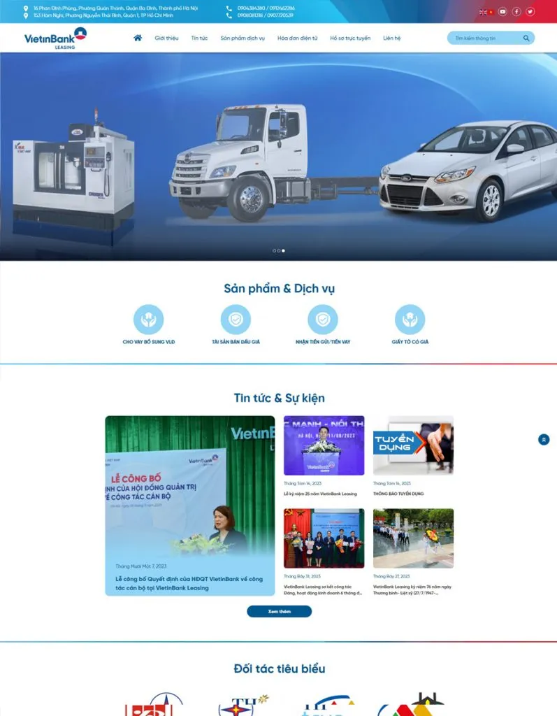 Website Vietinbank Leasing​